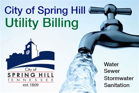 spring hill tn water bill.